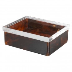 Petite faux tortoise box